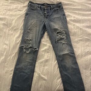 High- rise crop super skinny Hollister jeans